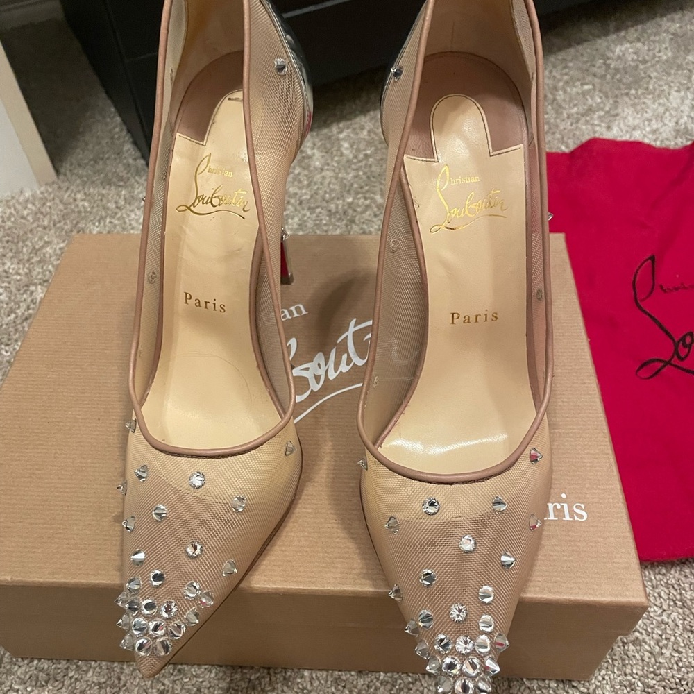 Christian Louboutin crystal heels